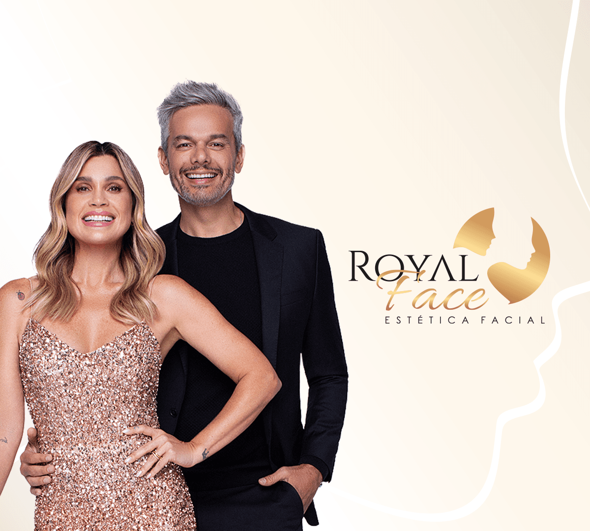 Flávia Alessandra e Otaviano Costa estavam muito certos quando decidiram virar sócios da Royal Face